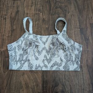 Ruby Ribbon 40 Bra Unlined Snake-Print Adjustable Straps Grip Hem